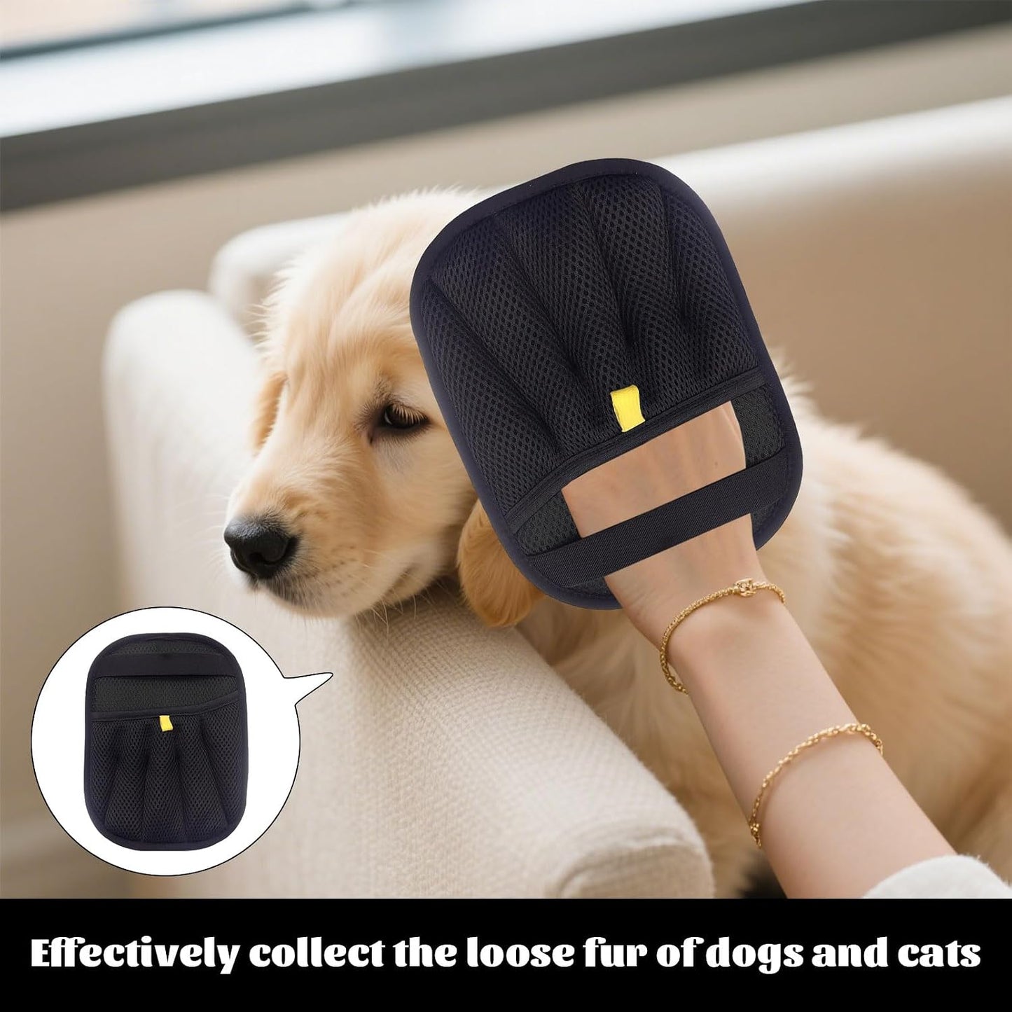 2 PawLift™ Pet Hair Removal Gloves. Remove stubborn dog and cat hair from sofas, clothes, bedding and car seats in seconds.