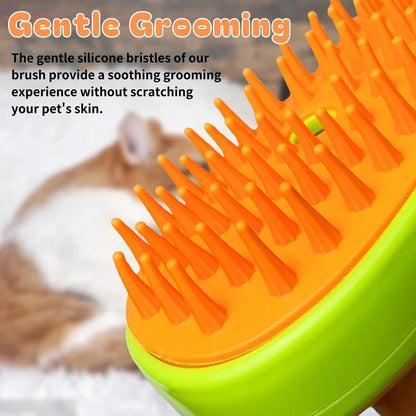 Pet Steam Brush Cat Dog Cleaning Steamy Spray Massage Beauty Comb 3 in 1 Hair Removal Grooming Supplies Pets Accessories