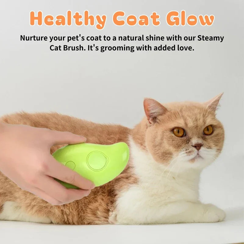 Pet Steam Brush Cat Dog Cleaning Steamy Spray Massage Beauty Comb 3 in 1 Hair Removal Grooming Supplies Pets Accessories