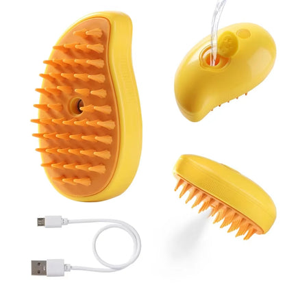 Pet Steam Brush Cat Dog Cleaning Steamy Spray Massage Beauty Comb 3 in 1 Hair Removal Grooming Supplies Pets Accessories