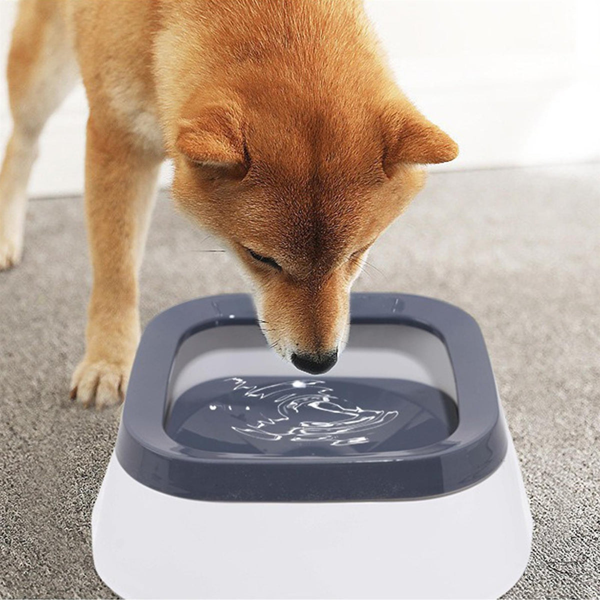 Pet Water Bowl 35Oz Non Spill Dog Water Bowl Slow Drink